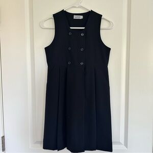 Mikihouse Collection Japanese Girls Double Breasted Dress Uniform Navy Size 140